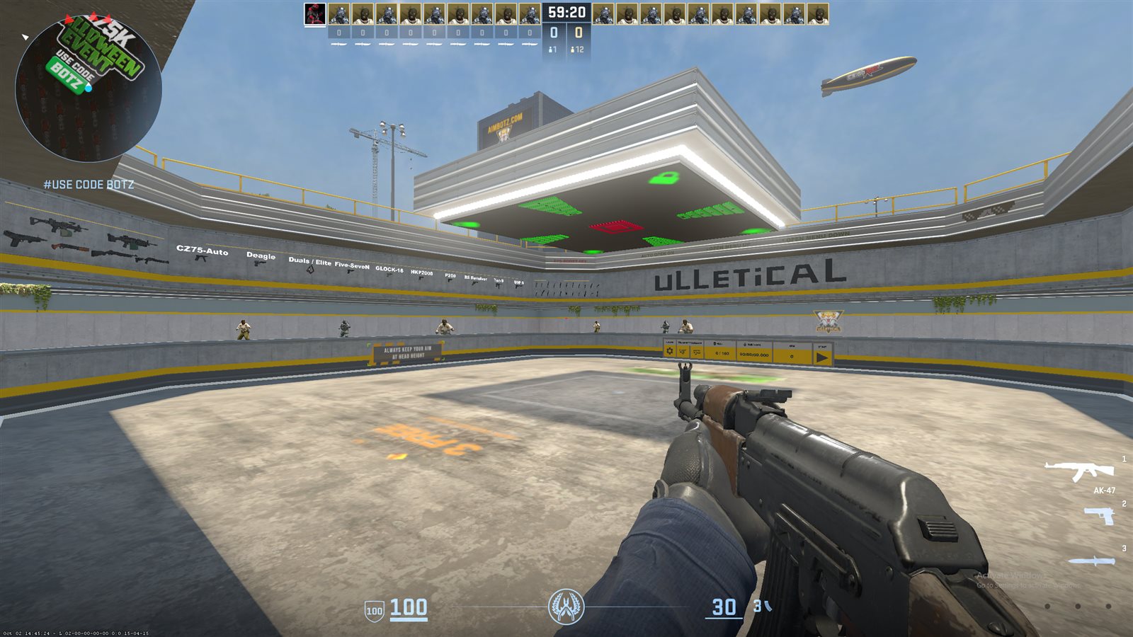In-game view with SYSCALL off